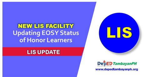 5. Updating Enrolment Status of Learners (EOSY Updating).